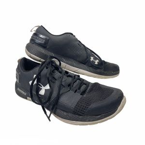 Under Armour Charged Sneakers Black & White SZ 8